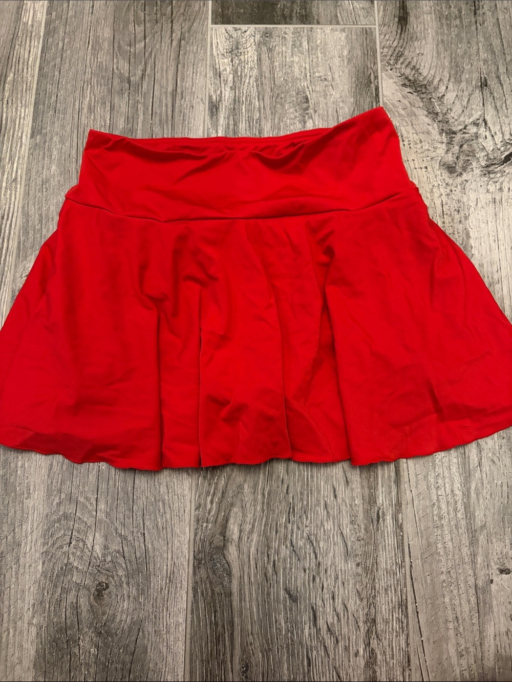 Women's Red A-Line Mini Skirt